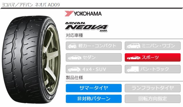 2本 サマータイヤ 295/30R20 101W XL ヨコハマ アドバン ネオバ AD09 YOKOHAMA ADVAN NEOVA AD09  正規品の通販はau PAY マーケット タイヤ1番 au PAY マーケット－通販サイト