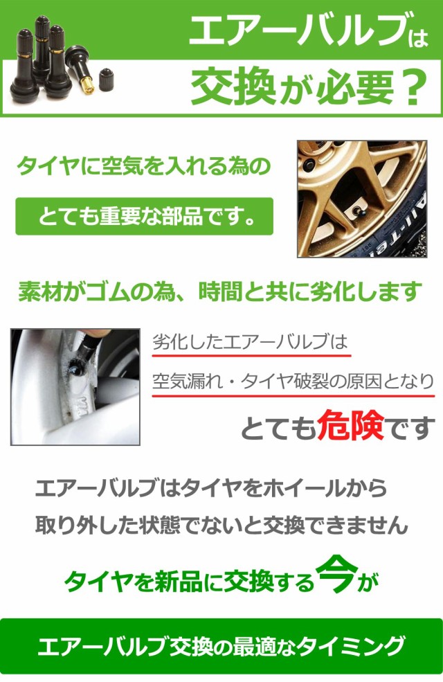 送料無料 交換用 スチール製 エアーバルブ(チューブレスバルブ) 1台分(4個入り) の通販はau PAY マーケット - タイヤ1番