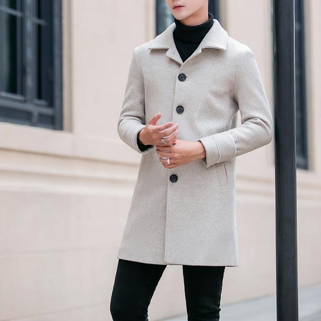 ぜいたくスタンドカラー コート メンズ カジュアル 人気のファッションスタイル