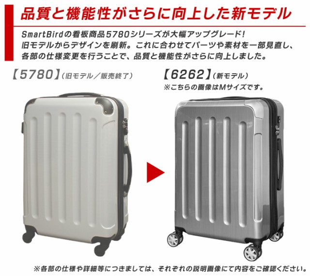 超軽量 スーツケース Mサイズ MSサイズ 中型 拡張機能付き キャリー