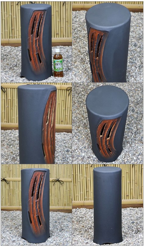 庭園灯　照明　ガーデンライト　屋外用照明　しがらきやき　陶器照明