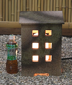 庭園灯　照明　ガーデンライト　屋外用照明　しがらきやき　陶器照明