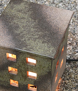 庭園灯　照明　ガーデンライト　屋外用照明　しがらきやき　陶器照明