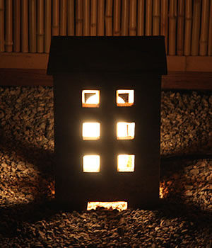 庭園灯　照明　ガーデンライト　屋外用照明　しがらきやき　陶器照明