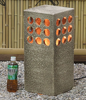 庭園灯　照明　ガーデンライト　屋外用照明　しがらきやき　陶器照明