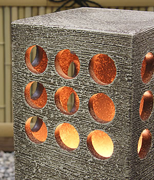 庭園灯　照明　ガーデンライト　屋外用照明　しがらきやき　陶器照明