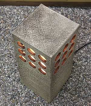 庭園灯　照明　ガーデンライト　屋外用照明　しがらきやき　陶器照明