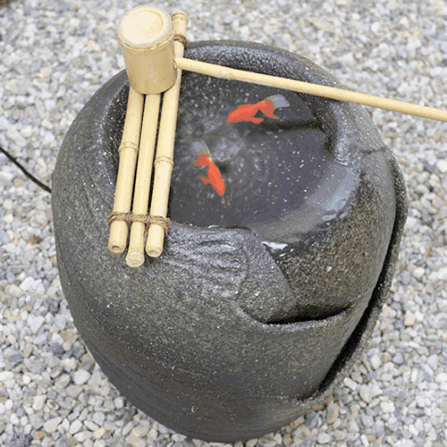 陶器 【送料無料】 き湧き水電動つくばい つくばい 循環 水琴窟 水流 蹲 筧 かけひ 信楽焼 おしゃれ 和風【手作り】の通販はau PAY  マーケット - まるいち本店 | au PAY マーケット－通販サイト