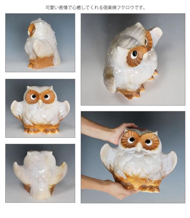 ふくろう　陶器フクロウ　信楽焼ふくろう　梟