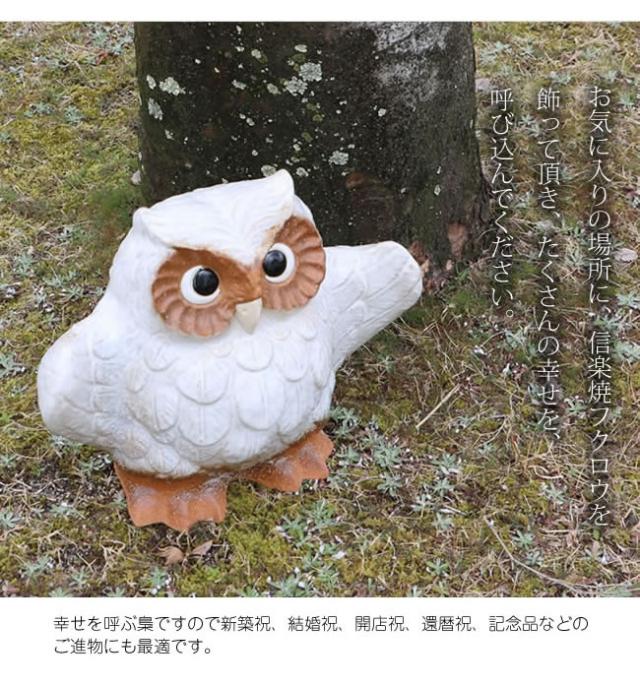 ふくろう　陶器フクロウ　信楽焼ふくろう　梟