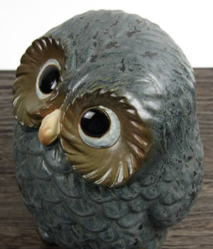 ふくろう　陶器フクロウ　信楽焼ふくろう　梟