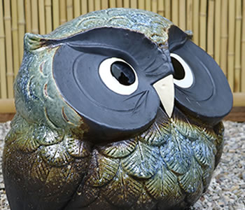 ふくろう　陶器フクロウ　信楽焼ふくろう　梟