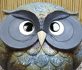 ふくろう　陶器フクロウ　信楽焼ふくろう　梟
