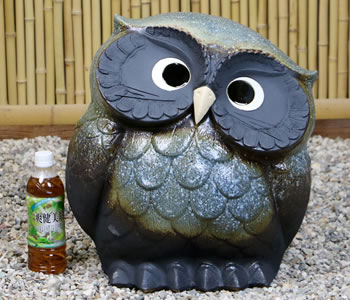 ふくろう　陶器フクロウ　信楽焼ふくろう　梟