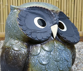 ふくろう　陶器フクロウ　信楽焼ふくろう　梟