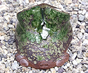 かえる 陶器かえる しがらき蛙 カエル置物 信楽焼