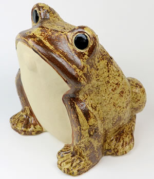 かえる 陶器かえる しがらき蛙 カエル置物 信楽焼
