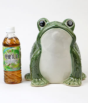 かえる 陶器かえる しがらき蛙 カエル置物 信楽焼