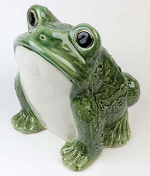 かえる 陶器かえる しがらき蛙 カエル置物 信楽焼