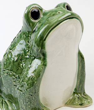 かえる 陶器かえる しがらき蛙 カエル置物 信楽焼