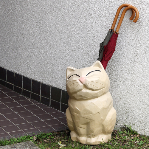 信楽焼傘立て　陶器かさたて　やきもの傘立て