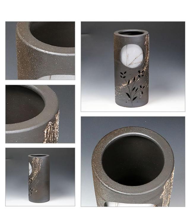 かさたて 陶器傘立て しがらきやき傘立て 信楽焼 かさたて