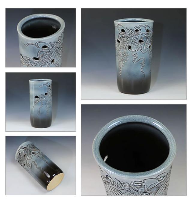 かさたて 陶器傘立て しがらきやき傘立て 信楽焼 かさたて