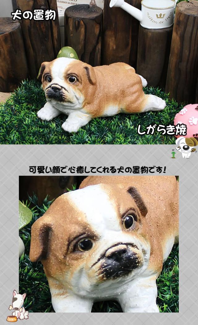 いぬ置物 しがらきやき犬 陶器ネコ 信楽焼き