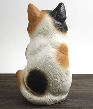猫 置物 信楽焼