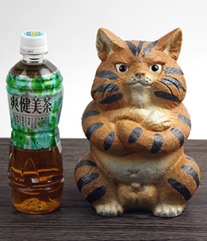 猫 置物 信楽焼