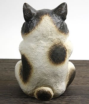 猫 置物 信楽焼