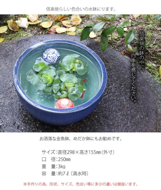 信楽焼 睡蓮鉢 メダカ鉢 金魚鉢