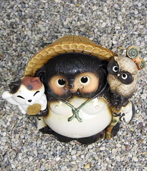 狸 たぬき 置物