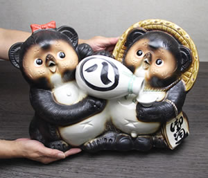 狸 たぬき 置物