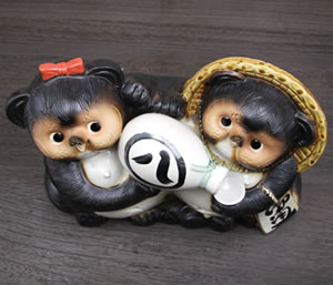 狸 たぬき 置物