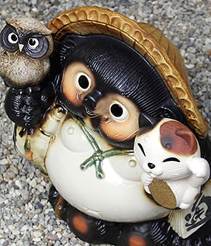 狸 たぬき 置物