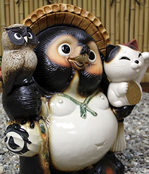 狸 たぬき 置物