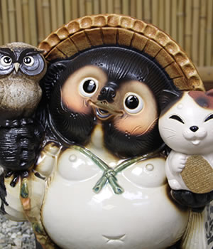狸 たぬき 置物
