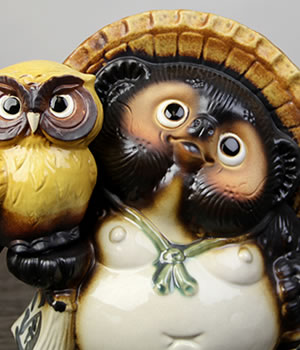 狸 たぬき 置物