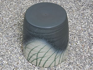 テーブルセット　陶器つく信楽焼テーブルセット　ガーデン　庭園セット　やきもの机