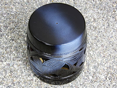 テーブルセット　陶器つく信楽焼テーブルセット　ガーデン　庭園セット　やきもの机