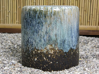 テーブルセット　陶器つく信楽焼テーブルセット　ガーデン　庭園セット　やきもの机