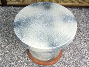 テーブルセット 陶器つく信楽焼テーブルセット ガーデン 庭園セット やきもの机