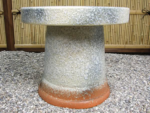 テーブルセット 陶器つく信楽焼テーブルセット ガーデン 庭園セット やきもの机