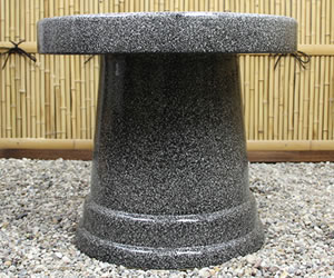 テーブルセット　陶器つく信楽焼テーブルセット　ガーデン　庭園セット　やきもの机