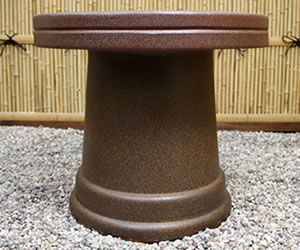 テーブルセット　陶器つく信楽焼テーブルセット　ガーデン　庭園セット　やきもの机