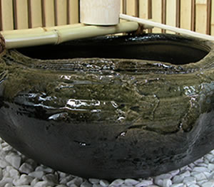 つくばい 陶器ツクバイ しがらきやき蹲 信楽焼