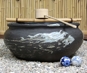 つくばい 陶器ツクバイ しがらきやき蹲 信楽焼