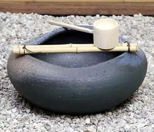 つくばい 陶器ツクバイ しがらきやき蹲 信楽焼