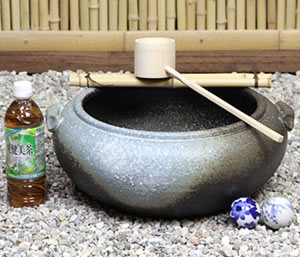 つくばい 陶器ツクバイ しがらきやき蹲 信楽焼